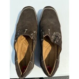 Naturalizer Slip-On Shoes 10M Leather Comfort Walking Loafers Dark Brown Womens